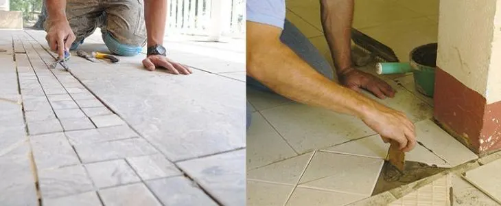 Cleaning Floor Grout